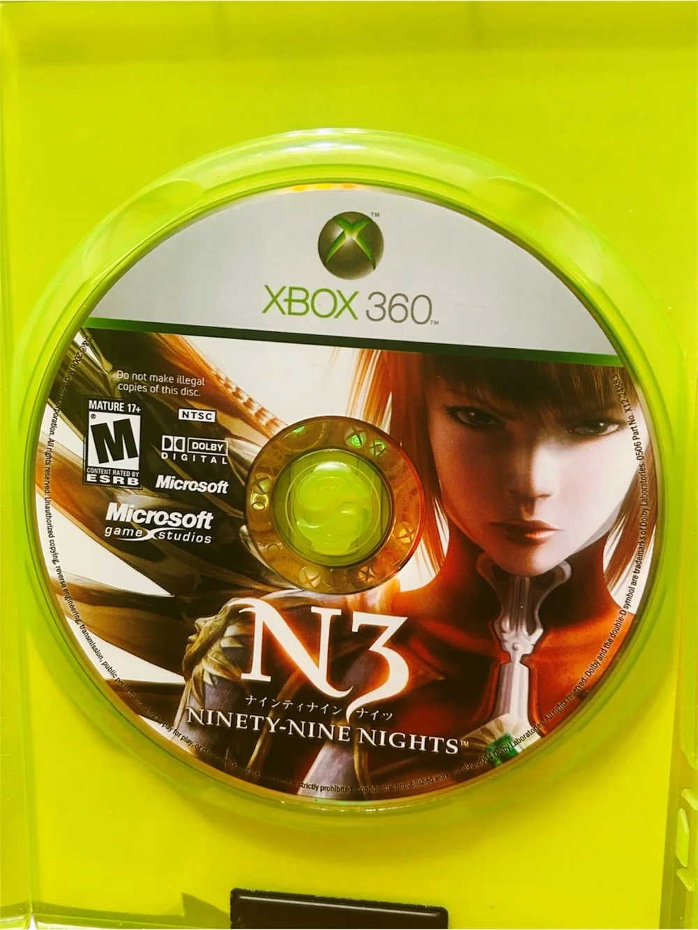 N3 Ninety-Nine Nights Xbox 360 Complete CIB Tested Working Original Manual